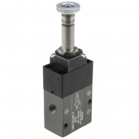 Mec Fluid 2 MF-F2500S 3/2-Wege Sitzventil G1/8 - Ansicht von links