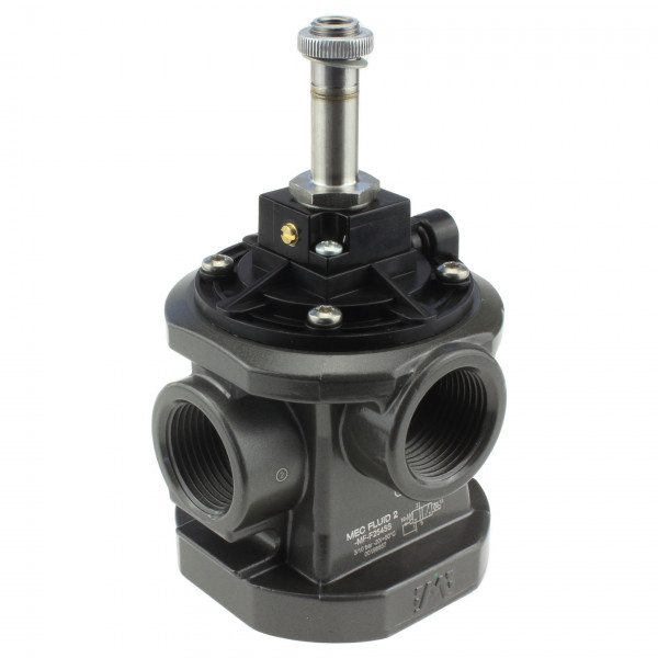 Mec Fluid 2 MF-F2545S 3/2-Wege Sitzventil G1 - Alternative für Univer AF-2545 - Ansicht von links