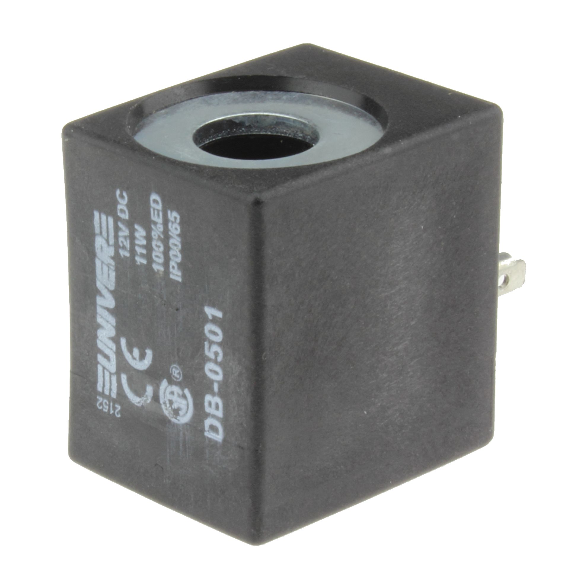 UNIVER Bobine Carrée DB-0502 11W 24V DC – Trou 13,2 Mm, IP65, Orientable 360°, Pour Électropilote Pneumatique