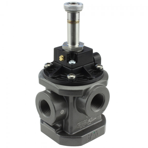 Mec Fluid 2 MF-F2530S 3/2-Wege Sitzventil G1/2 - Alternative für Univer AF-2530 - Ansicht von links