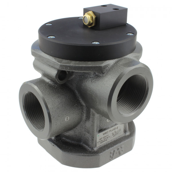Mec Fluid 2 MF-G3111 3/2-Wege Vakuumventil G1-1/2 - NO - Alternative für Univer AG-3111 - Ansicht von links