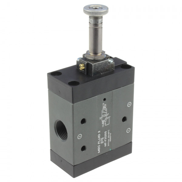 Mec Fluid 2 MF-F2520S 3/2-Wege Sitzventil G3/8 - Alternative für Univer AF-2520 - Ansicht von links