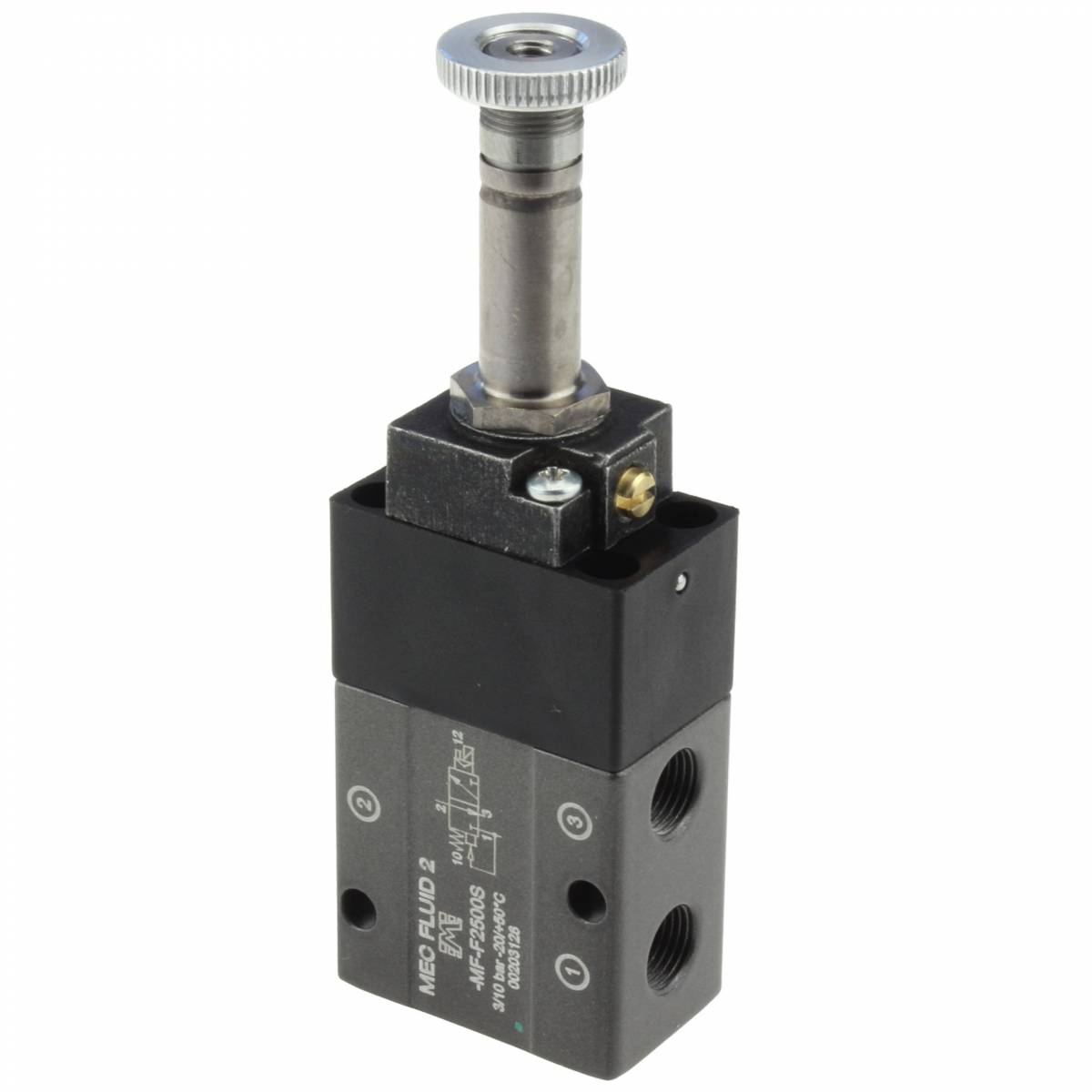 MEC FLUID 2 Elektroventil MF-F2500S 3/2 NC – G1/8, Ersatz Für Univer AF-2500, Zuverlässige Pneumatiksteuerung