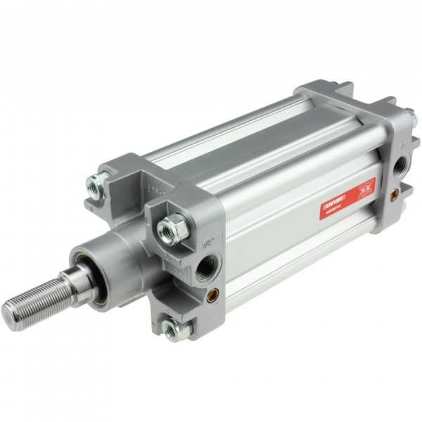 Univer Pneumatikzylinder Serie K ISO 15552 mit 80mm Kolben und 1000mm Hub und Magnet