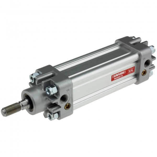 Univer Pneumatikzylinder Serie K ISO 15552 mit 32mm Kolben und 610mm Hub und Magnet