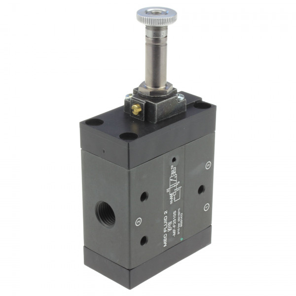 Mec Fluid 2 MF-F2510S 3/2-Wege Sitzventil G1/4 - Alternative für Univer AF-2510 - Ansicht von links