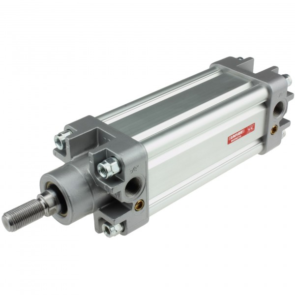 Univer Pneumatikzylinder Serie K ISO 15552 mit 63mm Kolben und 65mm Hub und Magnet
