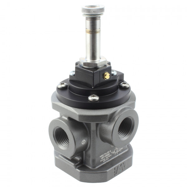 Mec Fluid 2 MF-G3020 3/2-Wege Vakuumventil G1/2 - NC - Alternative für Univer AG-3020 - Ansicht von links