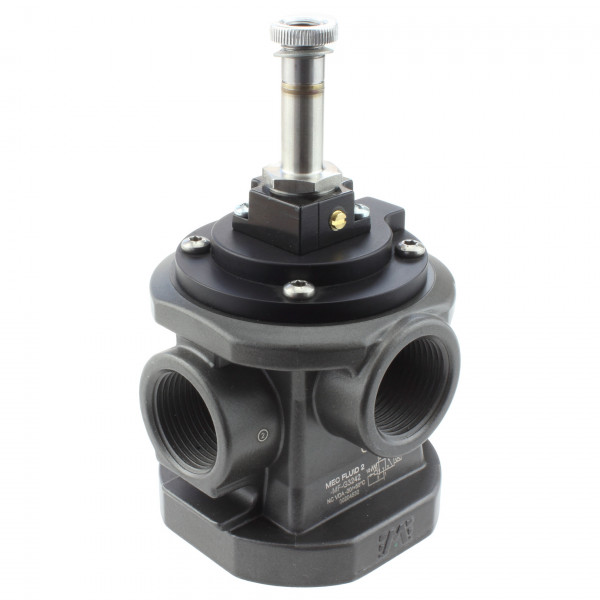 Mec Fluid 2 MF-G3242 3/2-Wege Vakuumventil G1 - NC - Alternative für Univer AG-3242 - Ansicht von links